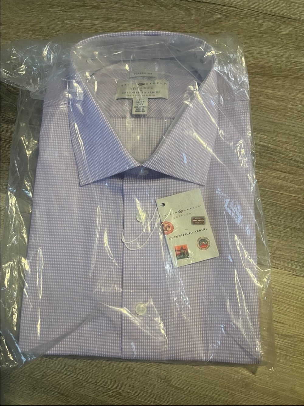 Lilac Check Dress Shirt - Men's Long Sleeve